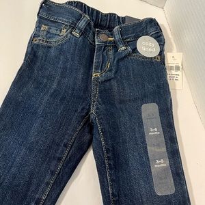 Baby Gap Straight Leg pull on denim jeans. Size 3-6 months. NWT